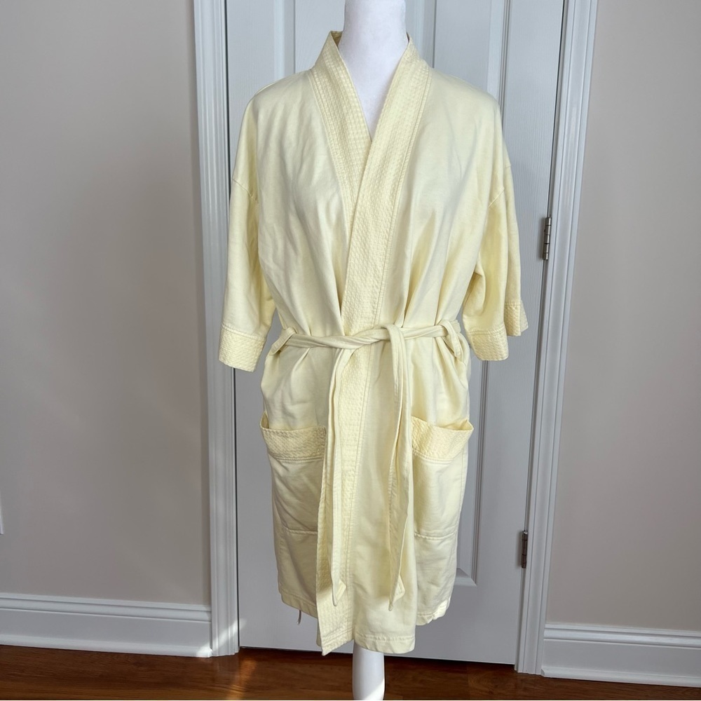 ! Cypress light yellow cotton robe